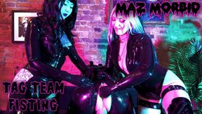 Tag Team Anal Fisting 4K ft Latex Mistress Patricia Oyuki Maz Morbid #fisting