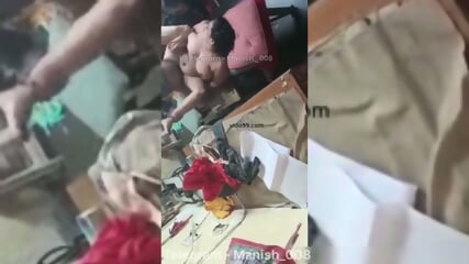 Cheating  having sex with her coworker at workplace with boss