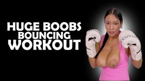 Huge boobs bouncing workout - Kira