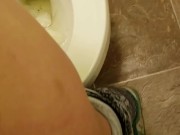 Nerdy Faery POV Piss Before The Gym