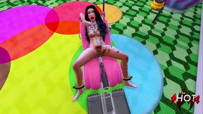 VERONICA NA SALA DOS DOCES COM SUA MAQUINA DE MASTURBA&Ccedil_&Atilde_O