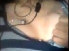 Skinny Asian Girl on a Video Call