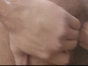 Training my hole again in the bathroom