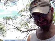 Risky Beach Pet and Pee Play in Panama
