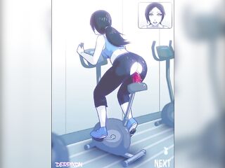 Comics Female cum on bycicle bike