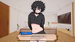 My Femboy Roommate Destroyed By Cum Filled HD Blowjob Bukkake