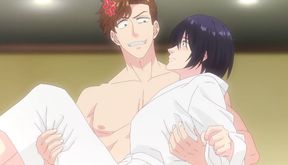 Nervous boys confess love &amp; let sweaty bodies merge in bedsheet hotel passion