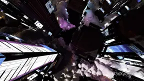 Cyberpunk babe offers her melon-sized jugs to anyone who knows the access code