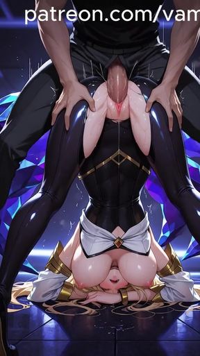 KDA ahri hentai animation   Clip 2