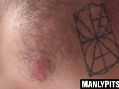 Hairy Twisted Raffy wild solo ends in heavy ejaculation