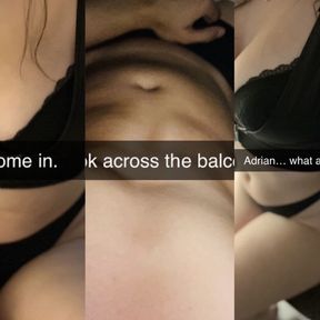 Neighbor&#039;s Secret. Wife Cheats on Husband with Their Neighbor on Snapchat