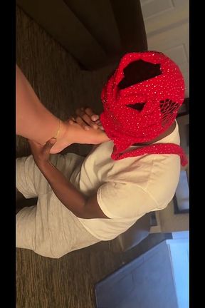 Domme Foot Fetish- Rewards Slave with a HandJob