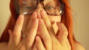 Blonde Stepsister Does Face Fetish and Makes Body Asmr Sounds with Her Body Her Mouth and Face Then Masturbates and