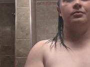 Topless transgirl grwm and blowjob