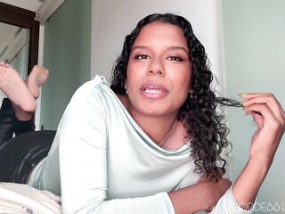 Ruined orgasm for My feet JOI - Female-dominant Luna Law gives you stroke instructions