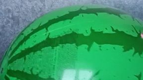valeri poping watermelon beachball