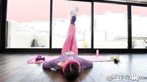 Movie-Sized Shaft for Restless Yoga Whore