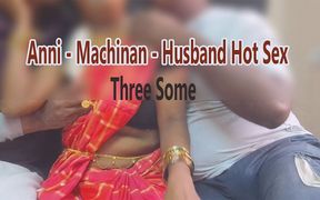 Indian Bhabhi Fucks with Husband and Stepbrother