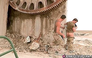 Soldier Ryan Rose and Tommy Regan oral fucking