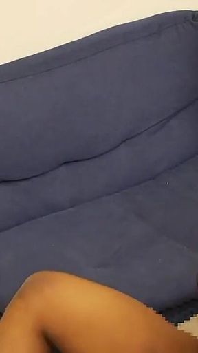 Japanese babe takes big black cock inside her