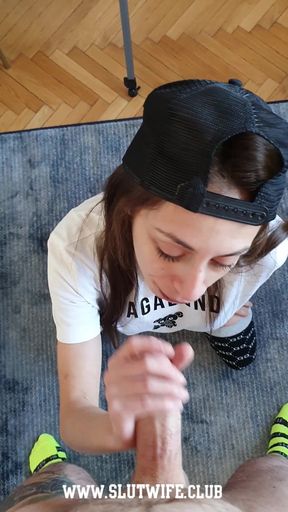 Bts - off-camera Cum Dump: Candie Cross Swallows My Load Before the Slutwife Shoot Rolls