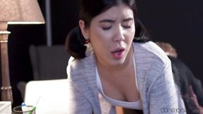 Teacher bends student over his desk &mdash;  spanks her and gives her a big D - Dane Jones