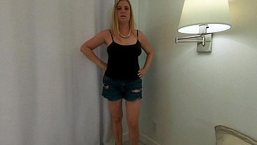 You were caught masturbating at college and now your stepmom has to deal with your hard cock (POV) - Erin Electra