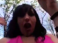 Nasty cheap slag eats used condoms