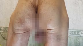 Oiling My Butt Upclose