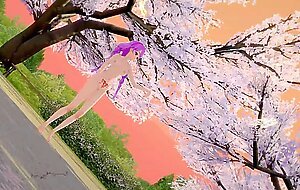 Honkai Impact Kiana Kaslana Nude Dancing Outside Hentai MMD 3D Pink Hair Red Eyes Color Edit Smixix