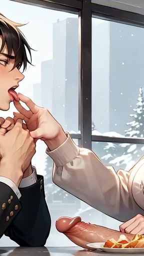 The Transvestite's Phat Butt Showcase at the Café Turns the Greatest Femboy Into a Slutty Fuck-a-thon Symbol