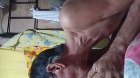 Closed up pussy eating
