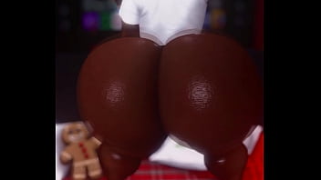 FAT BOOTY BLACK FEMBOY SHAKING HIS MASSIVE ASS