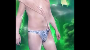 He moves with a blend of caution and confidence, his graceful steps echoing an almost feline agility.