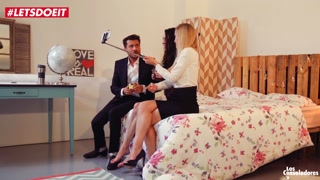 Russian Babe gets fucked hardcore by Spanish couple