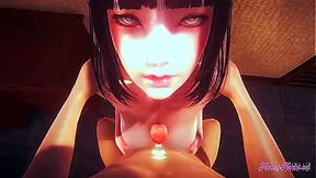 Hinata Tempts Naruto with Luscious Curves Steaming Oral Bliss in 3DFantasy