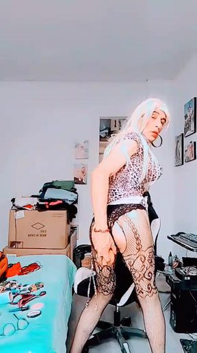 Sissy transvestite with the desire for macho