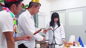 japanese virgin teen 18 seduce to double creampie mmf 3some sex at birthday