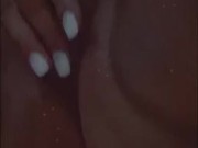 Latina Rubs her wet fat pussy
