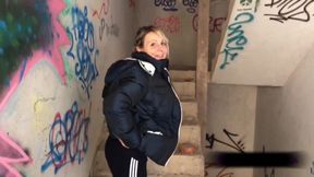 Horny Wife Luna Takes Intense Anal in Abandoned House - Outdoor POV Real Couple