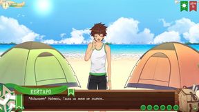 Taiga caught jerking off behind the tree raw gay twink tease beachfront