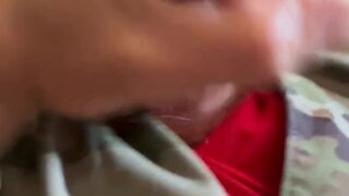 Uniformed jerk off: cumming at my sarges desk in the barracks