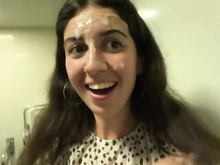 Crazy CUMWALK in Big AIRPORT Full of People Risky Public Oral job-sex