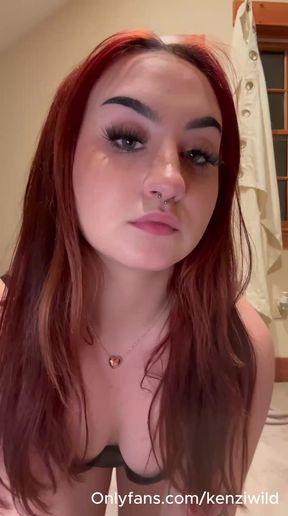 Watch me Kenziwild petite brunette goth with the killer ass
