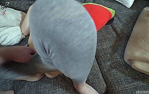 Torn open!  Yoga instructor makes me swallow his!