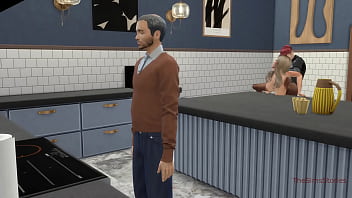 Stepson fucks his stepmother next to his stepfather