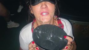 The College Girl Cumshots Bowl Bukkake