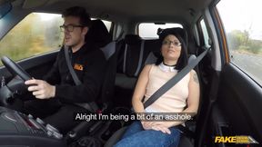 Fake Driving College - Fake Driving College Instructor Facefucks a Pretty Asian Student to Forgive His Hangover