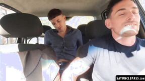 Ayun XXX gives his sexy driver Matt Vi a deep & hard shaft ride