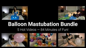 Balloon Masturbation & Blow to Pop JOI - Teasing, Popping & Play - 5 Video Bundle - 84 Minutes - Kylie Jacobs - WMV 1080p HD